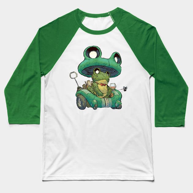 Gentleman Frog Baseball T-Shirt by jesse.lonergan